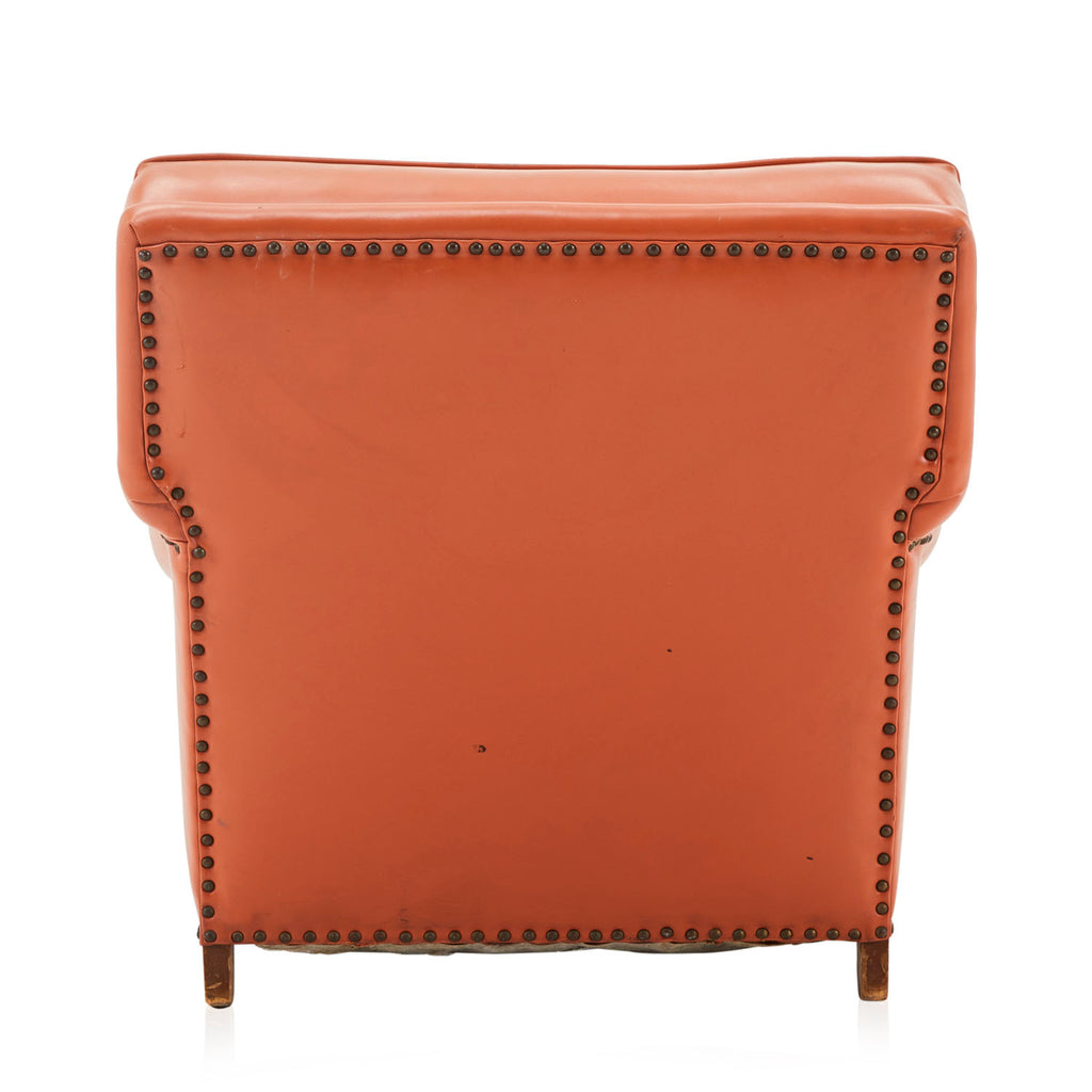 Terracotta Leather Club Chair
