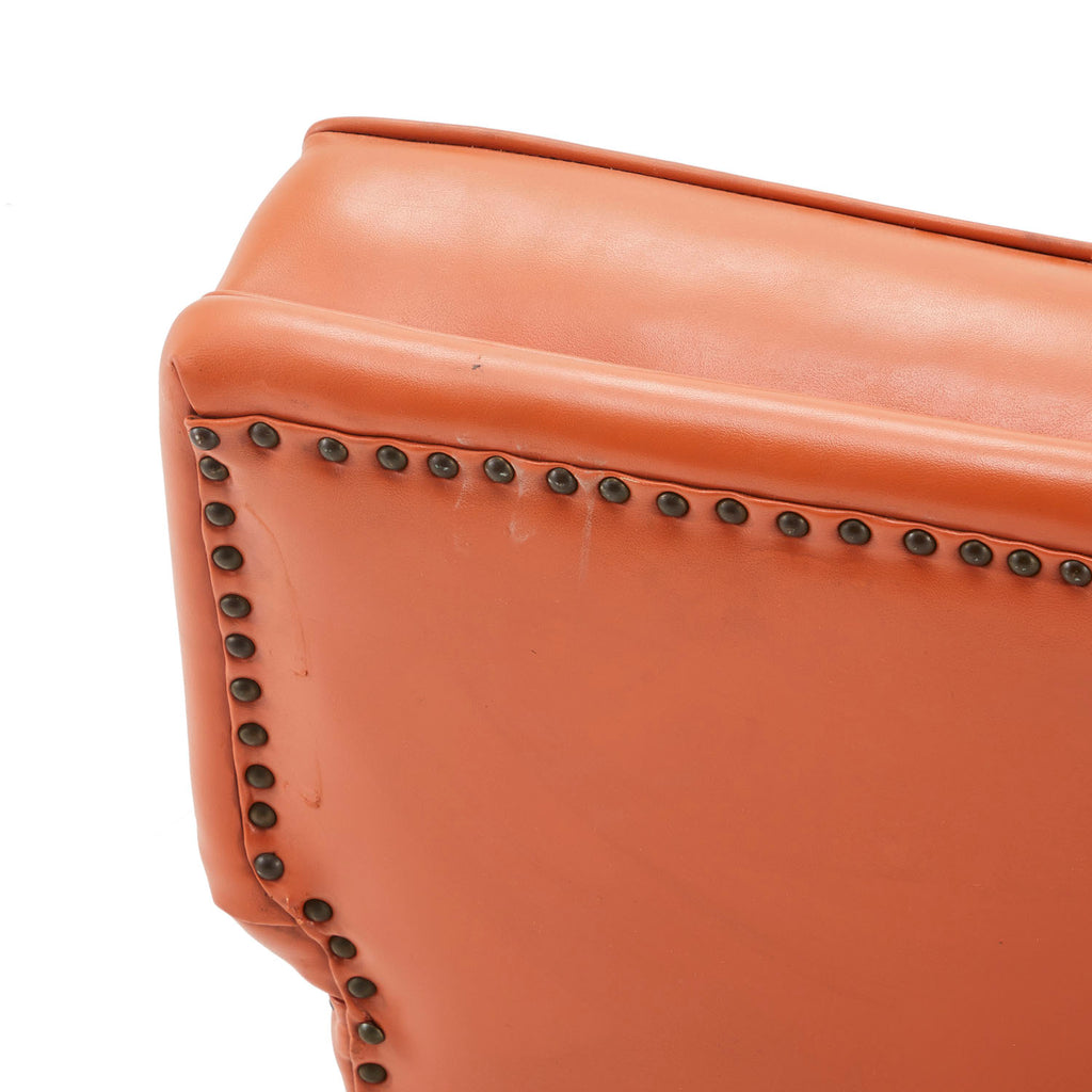 Terracotta Leather Club Chair