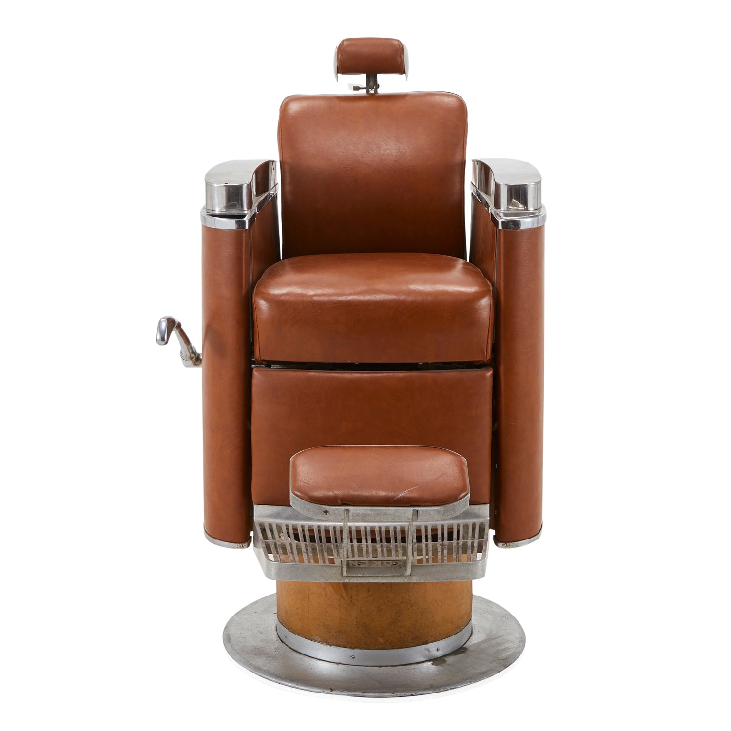 Brown Leather Koken Barber Chair Gil Roy Props