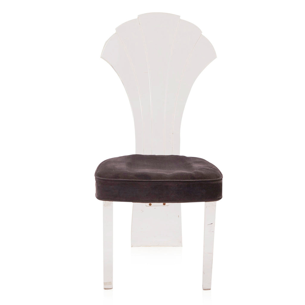 Lucite Fan Back Dining Chair
