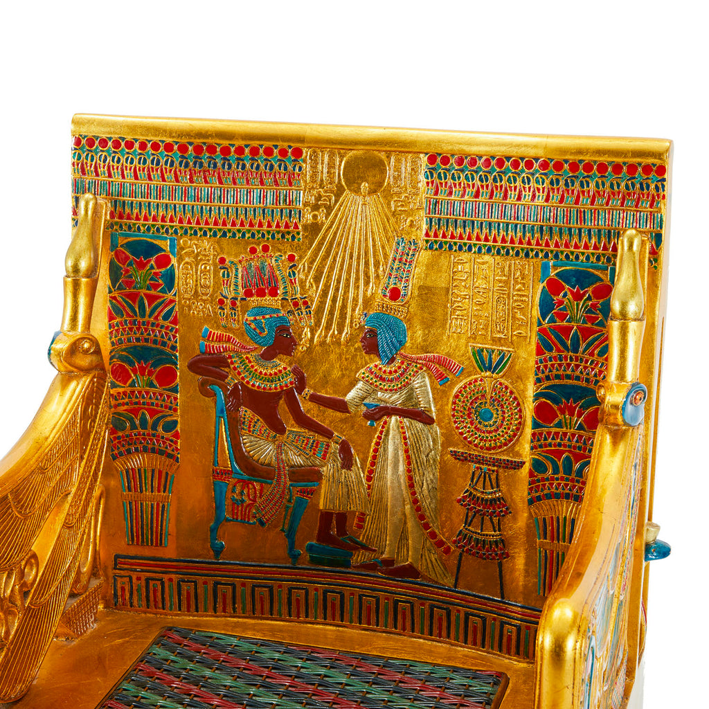 Gold Egyptian Throne Chair