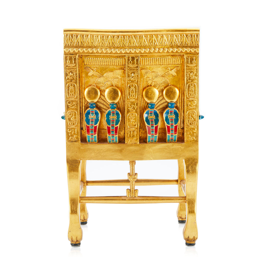 Gold Egyptian Throne Chair