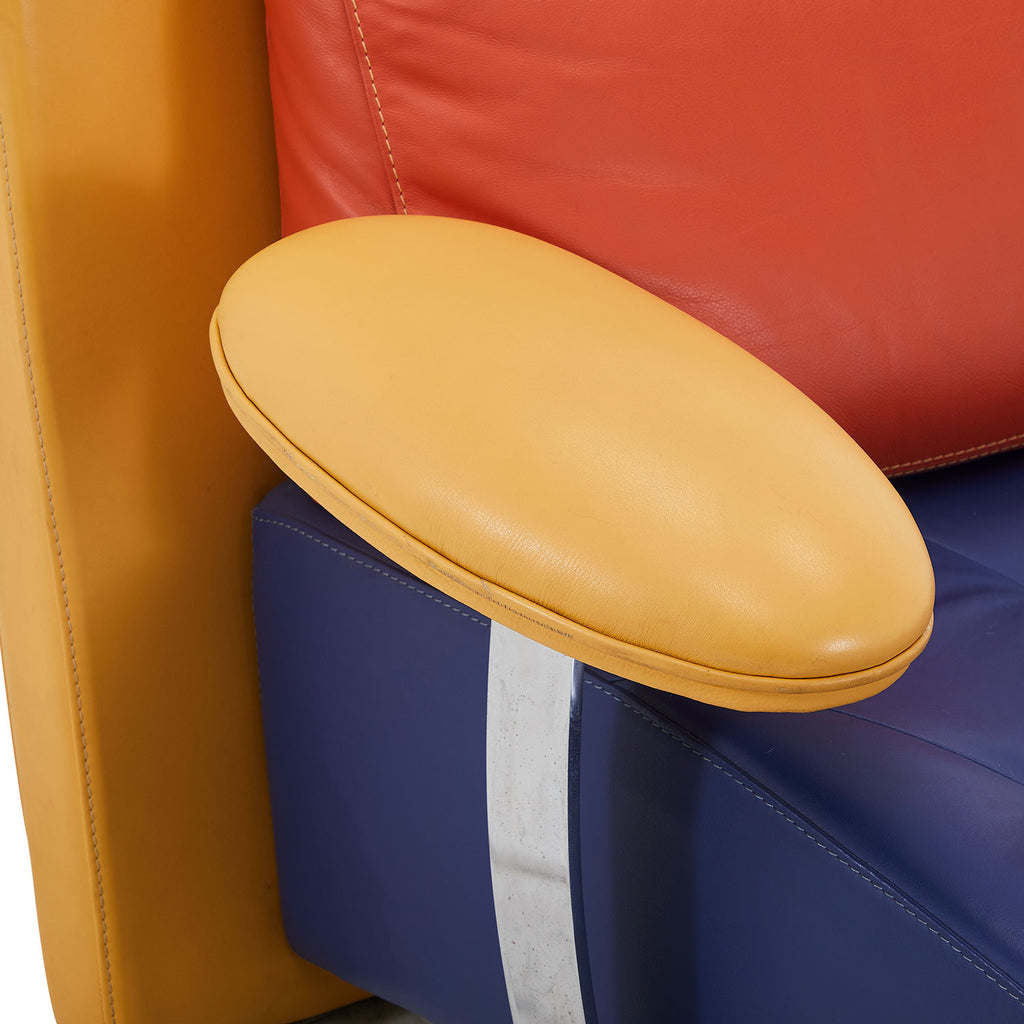 Memphis Style Primary Color Chaise Lounger