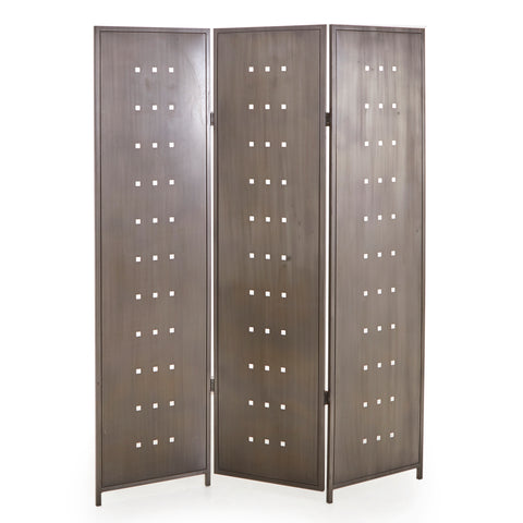 Steel Room Divider with Square Holes