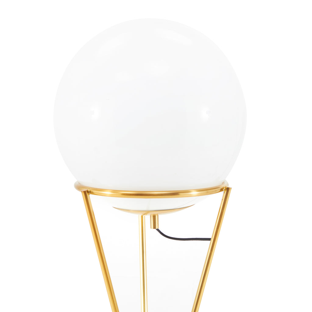 Solis Glass Globe Floor Lamp
