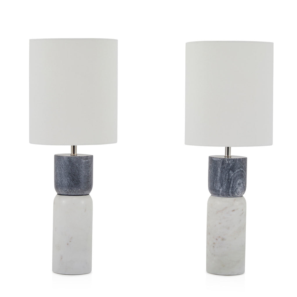 Stacked Marble Table Lamp