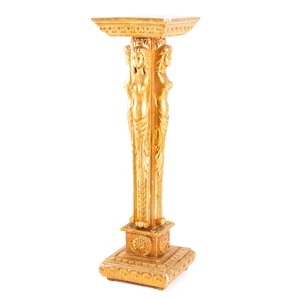 Gold Ornate Pedestal