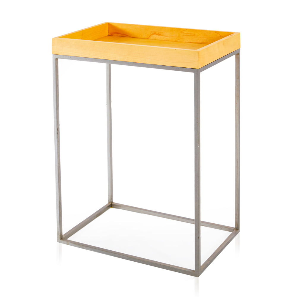 Wood Tray Side Table - Tall 3