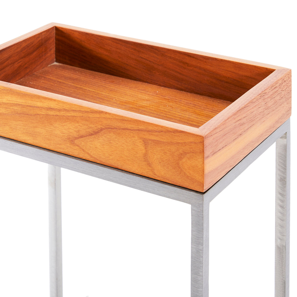 Wood Tray Side Table - Medium