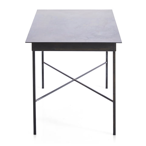 Black Steel Side Table - Short