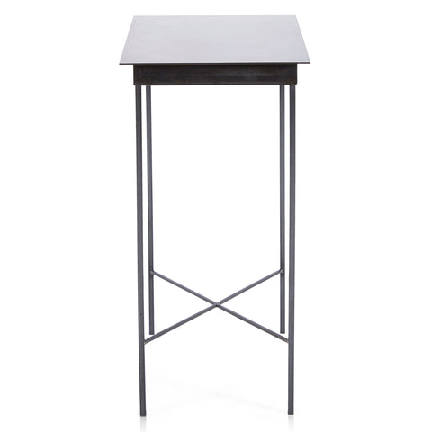 Black Steel Side Table - Tall