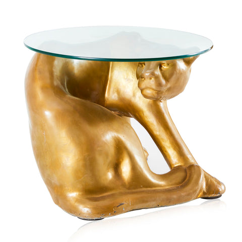Gold Panther Side Tables