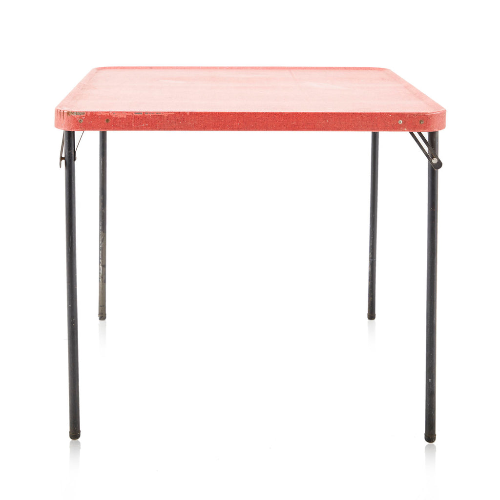 Speckled Red Folding Card Table