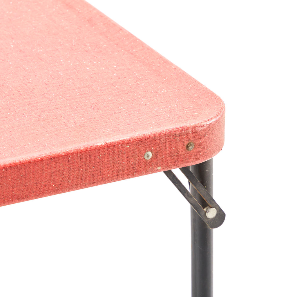 Speckled Red Folding Card Table