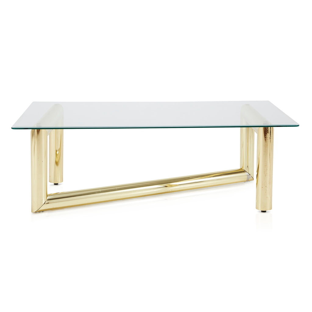 Gold Tube Coffee Table