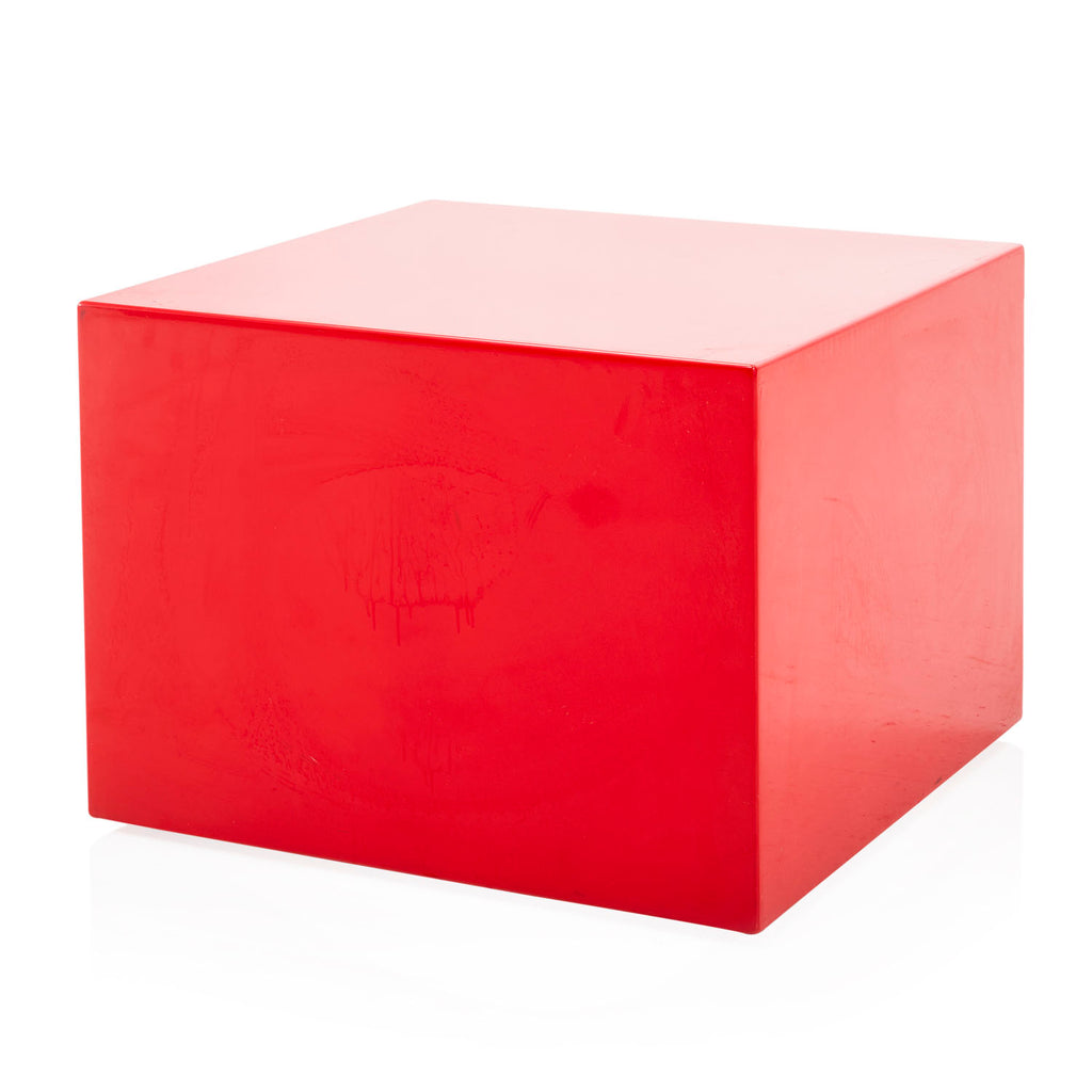 Red Cube Pedestal