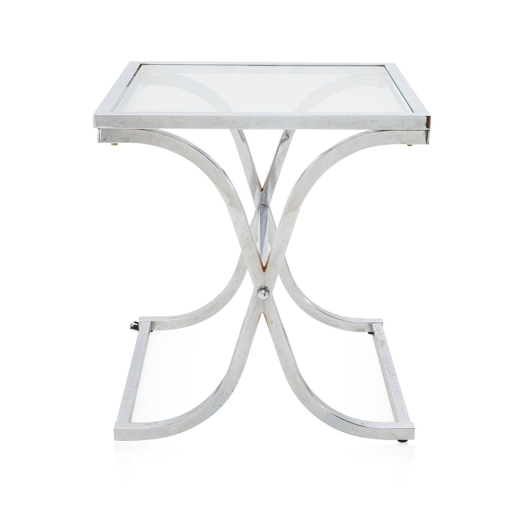 Chrome Curved Base Side Table