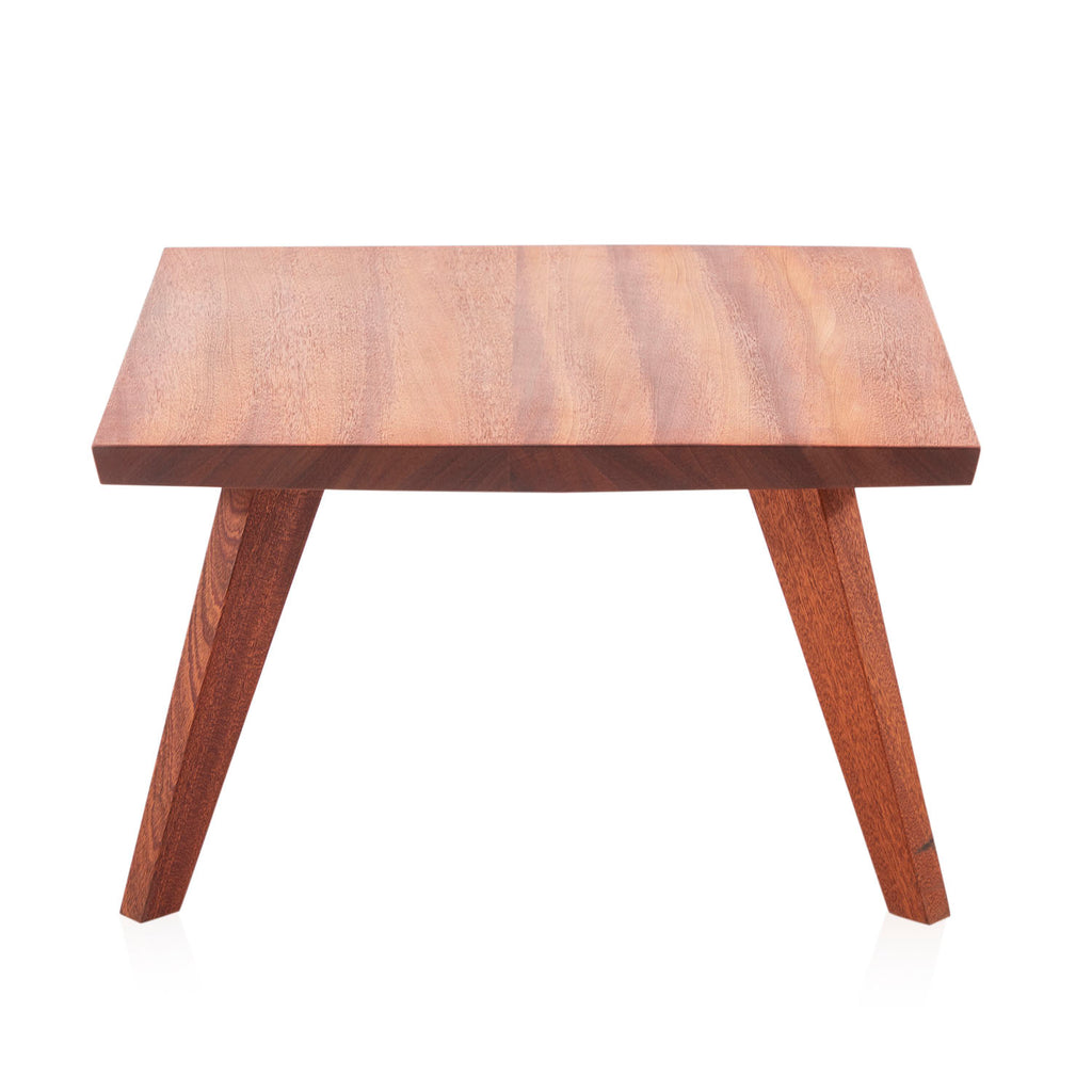 Wood Low Square End Table