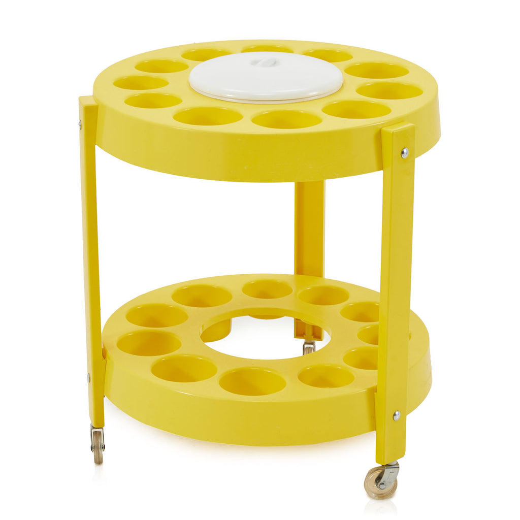 Yellow Plastic Drink Cart