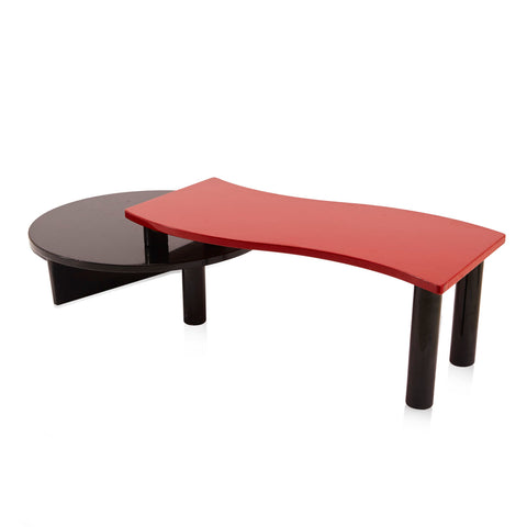 Red & Black Memphis Coffee Table