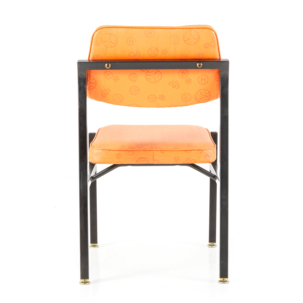Orange Mid Century Armless Chair