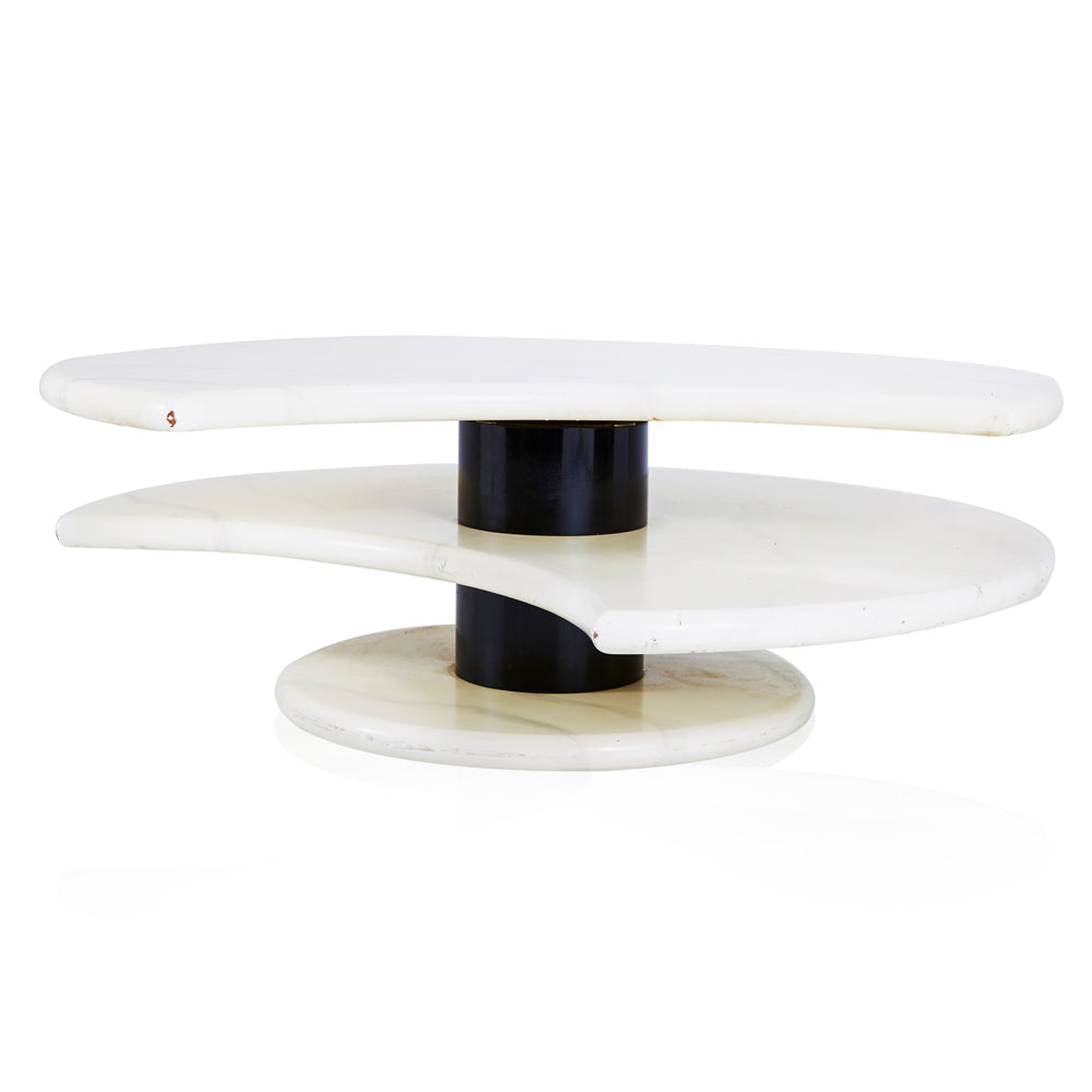 White Modern Marble Coffee Table