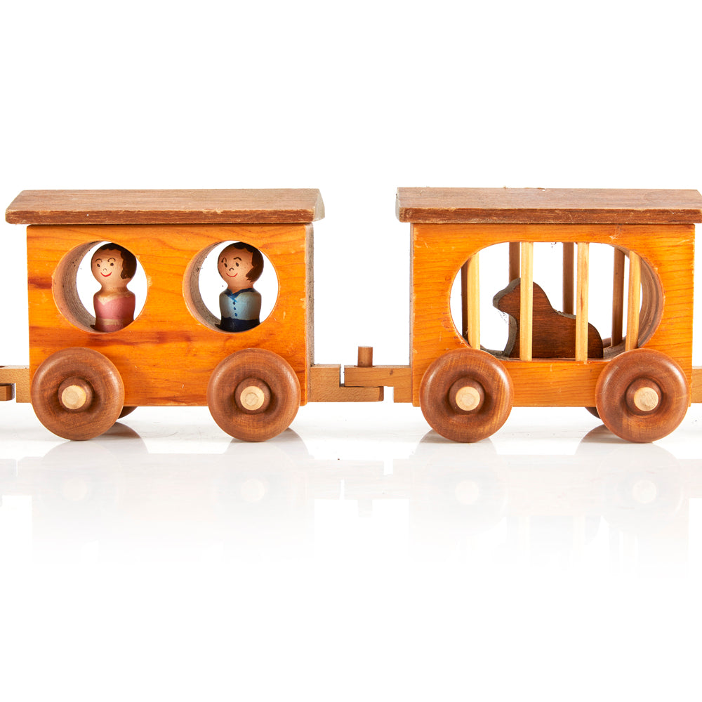 Model Wooden Train Set
