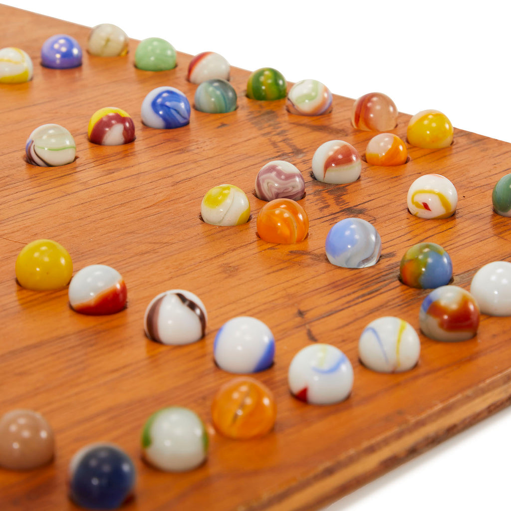 Vintage Wahoo Game Board with Marbles