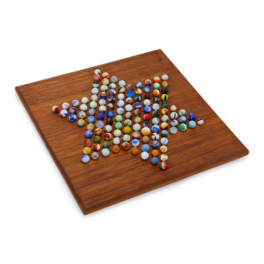 Chinese Checkers Board with Marbles