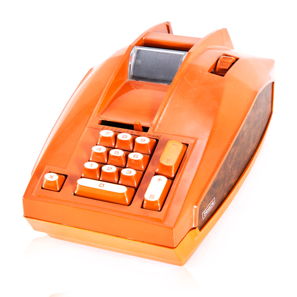 Sear's Orange Digital Adding Machine