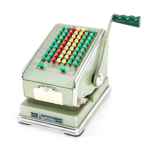 Paymaster Vintage Green Adding Machine