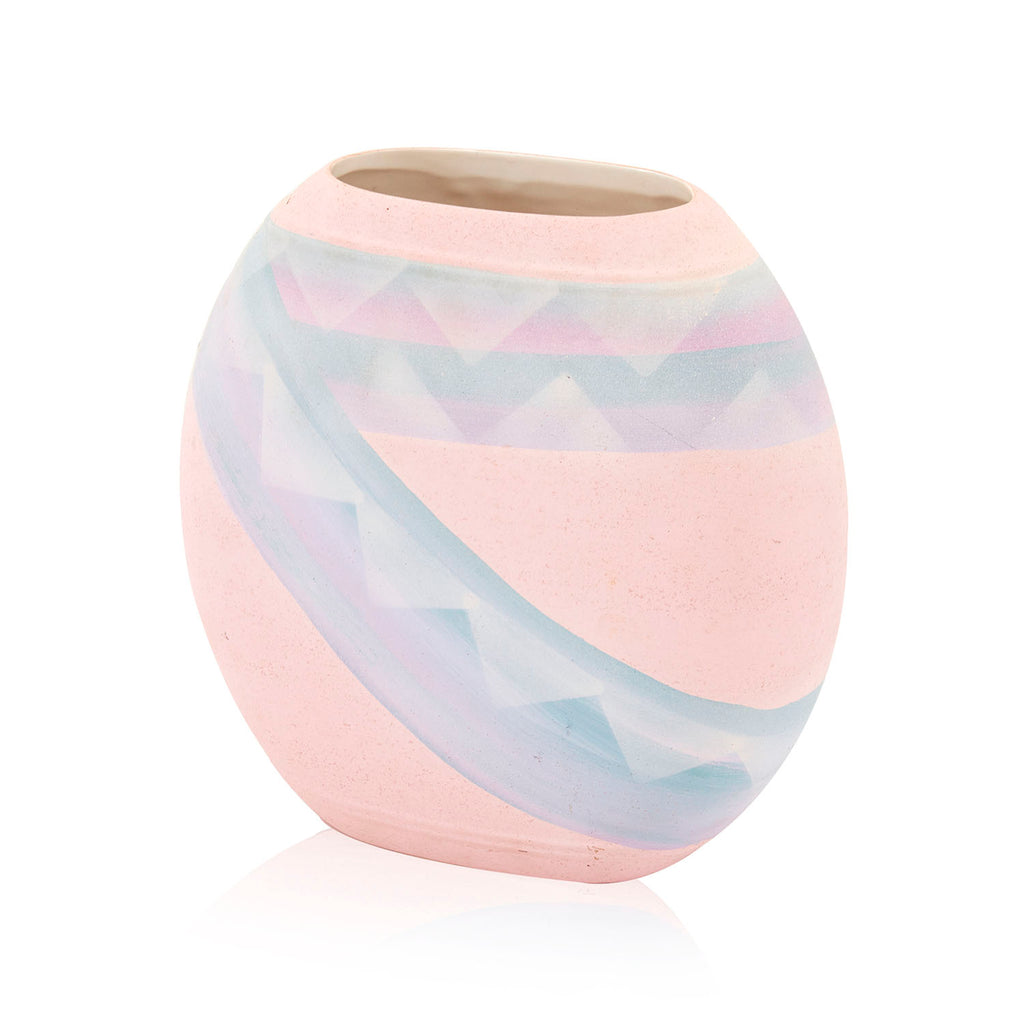 Pink Southwest Pastel Colors Round Vase