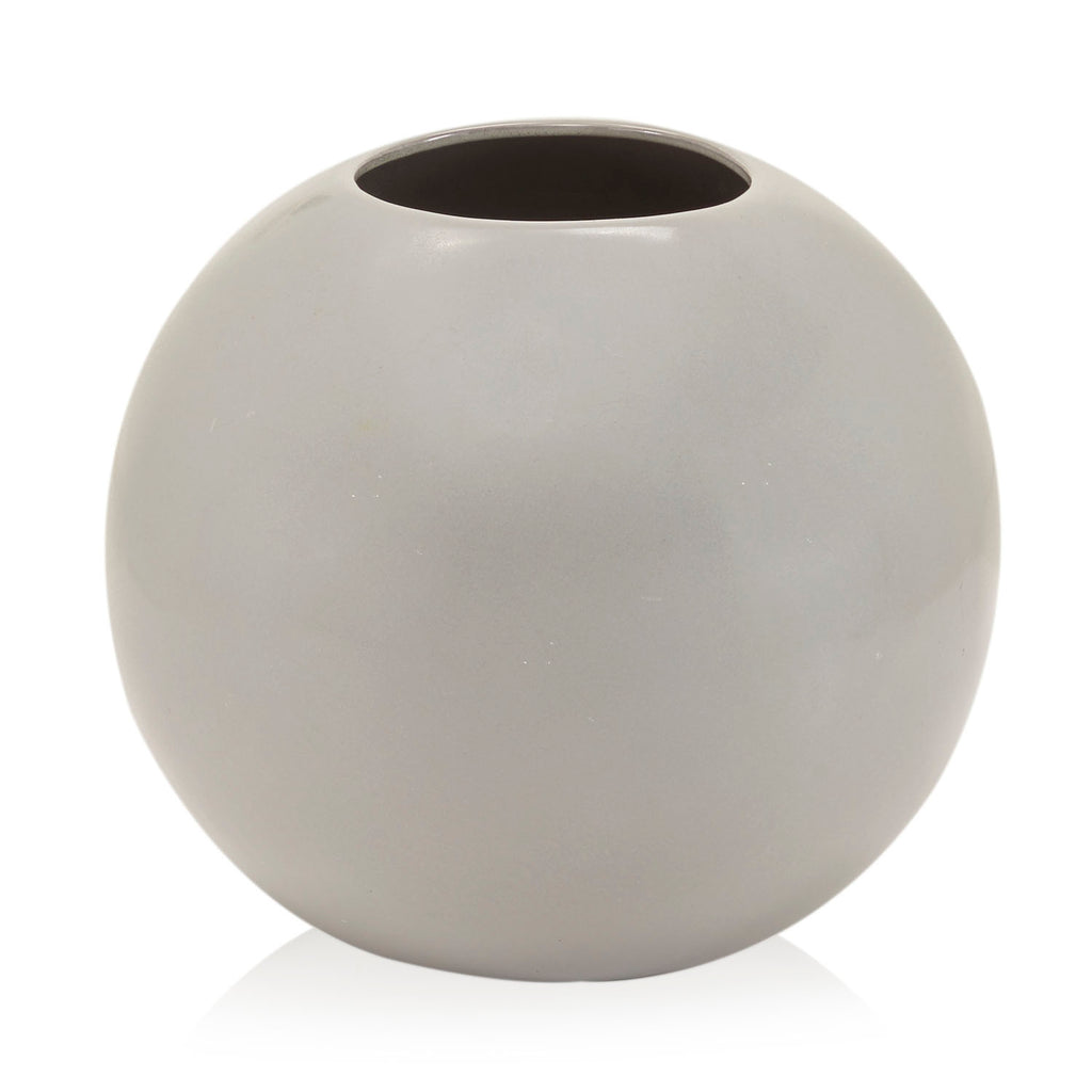 Grey Ceramic Sphere Vase (A+D)