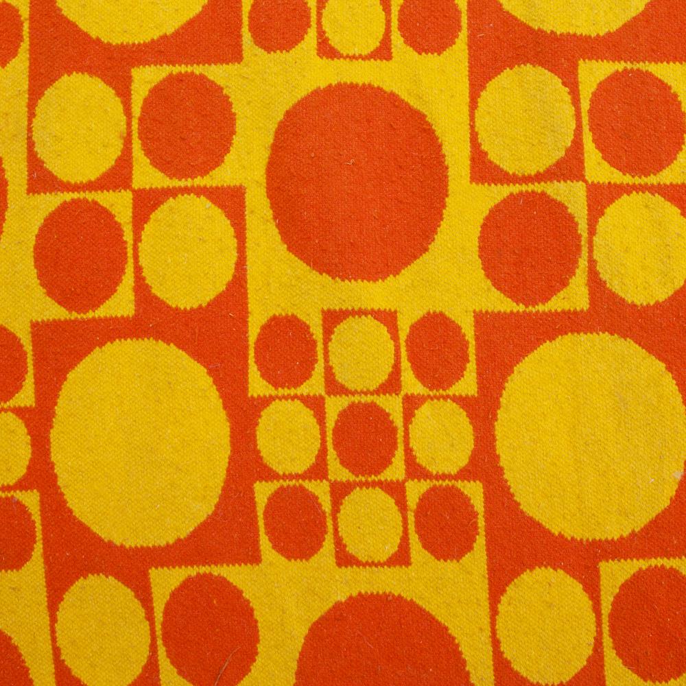 Huge Orange & Yellow Dot Panton Rug