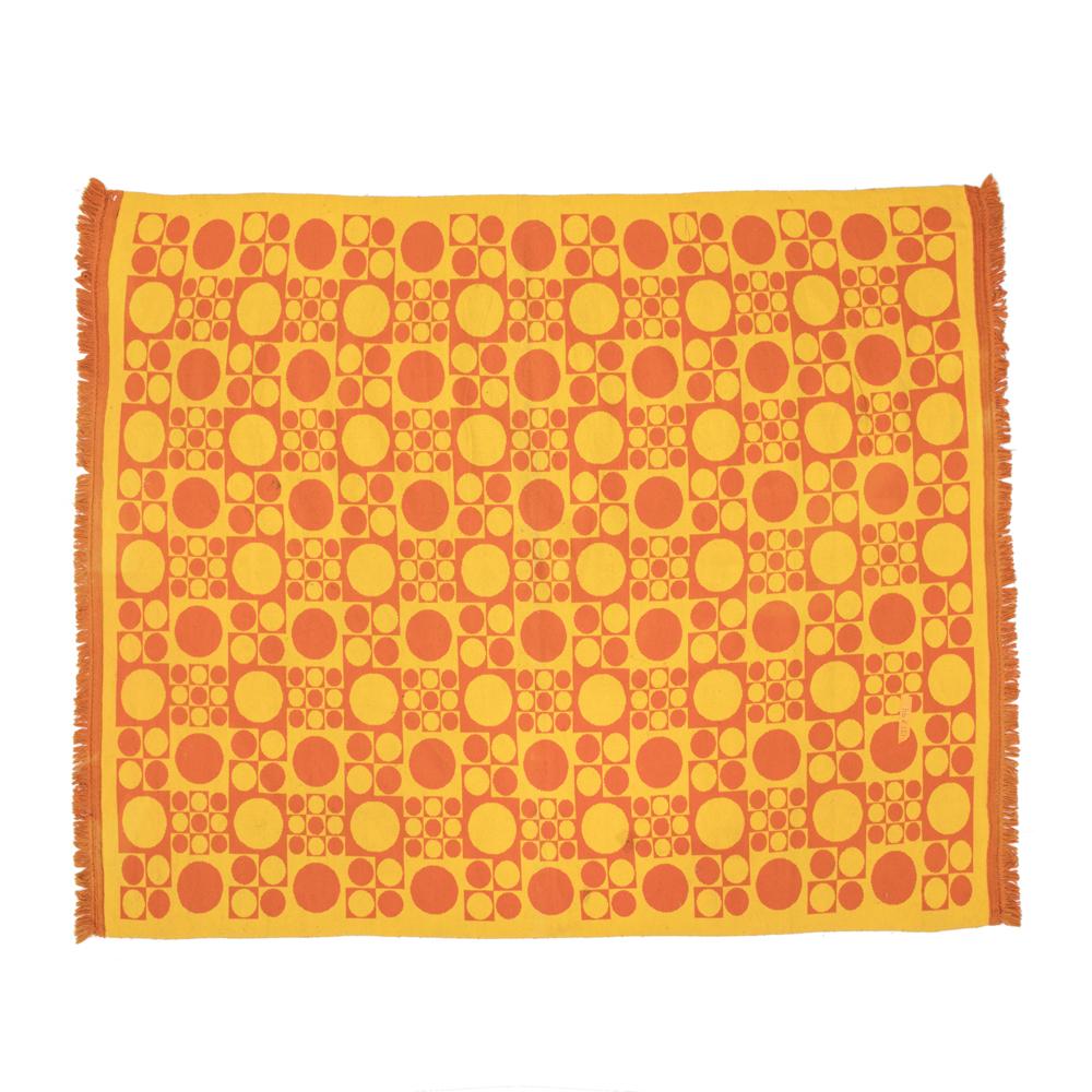 Huge Orange & Yellow Dot Panton Rug