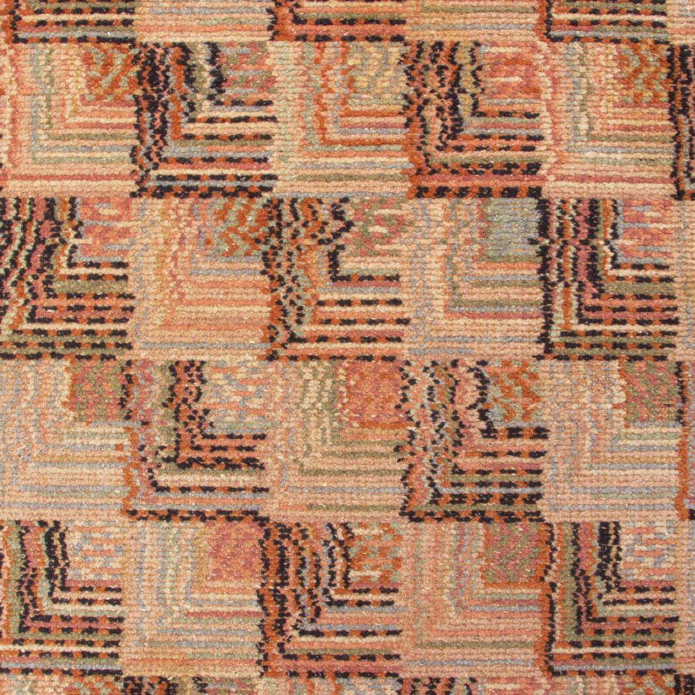 Large Square Deco Checkerboard Rug
