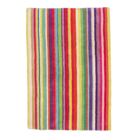 Multicolored Striped Rug