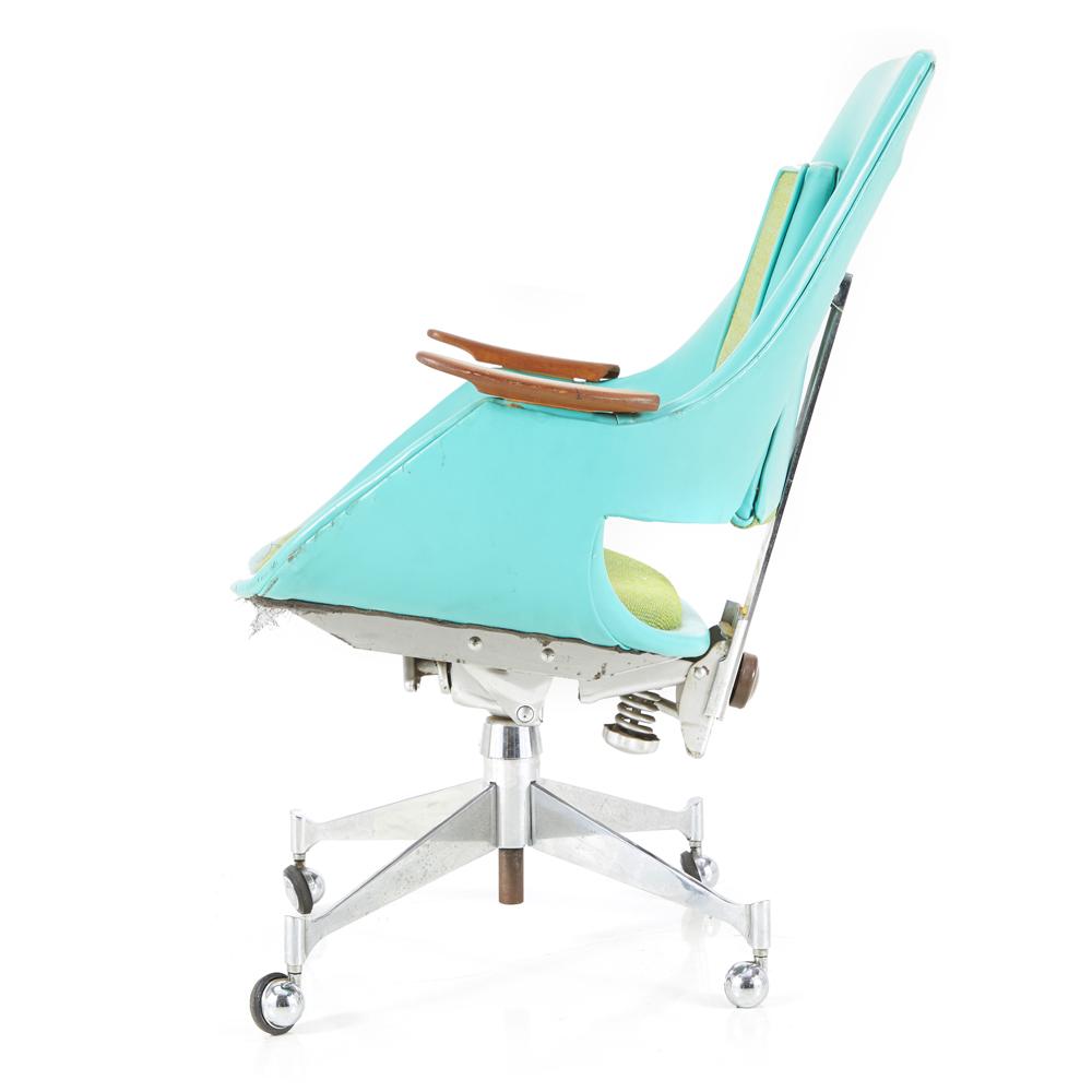 Blue & Green Vintage Office Chair