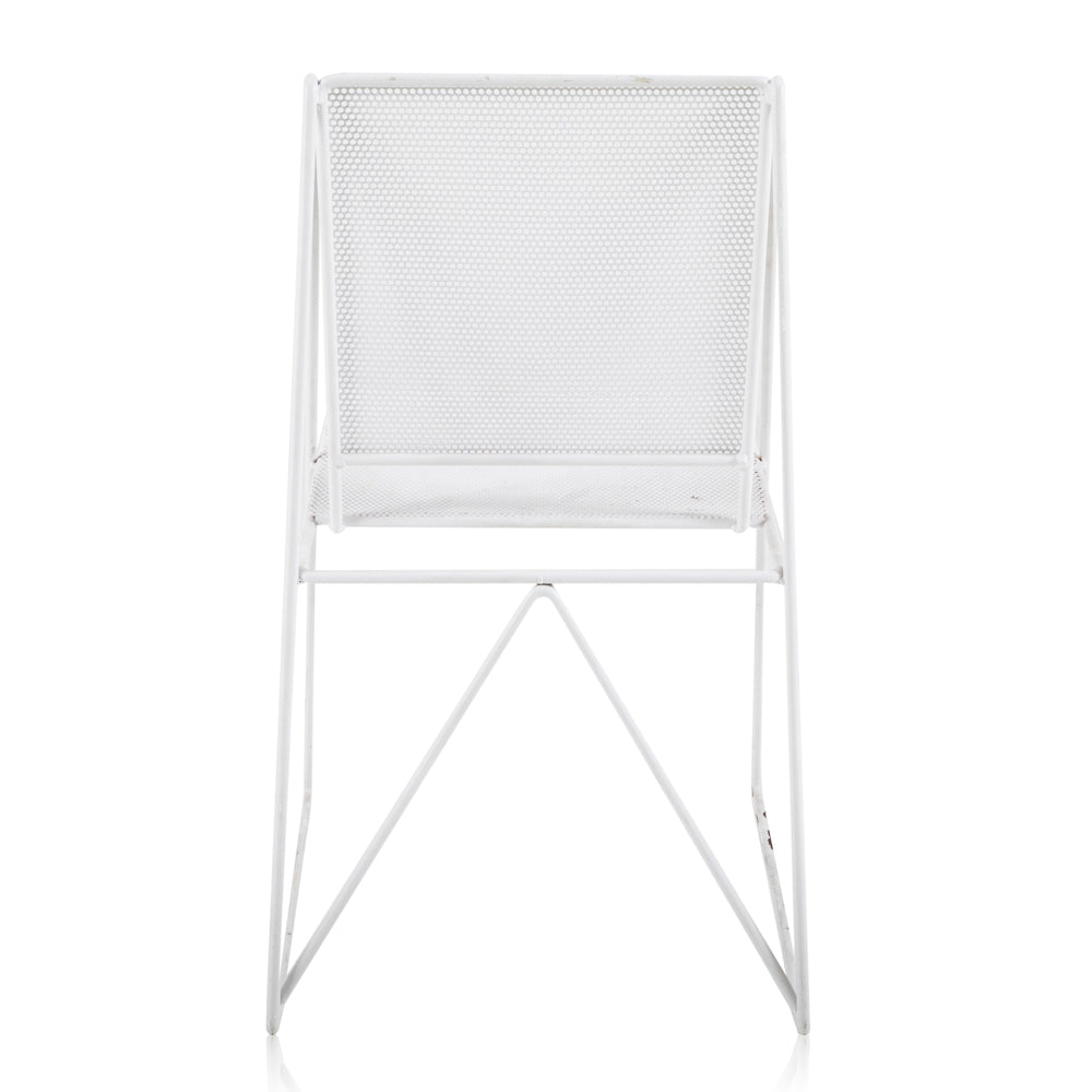 White Metal Outdoor Chair