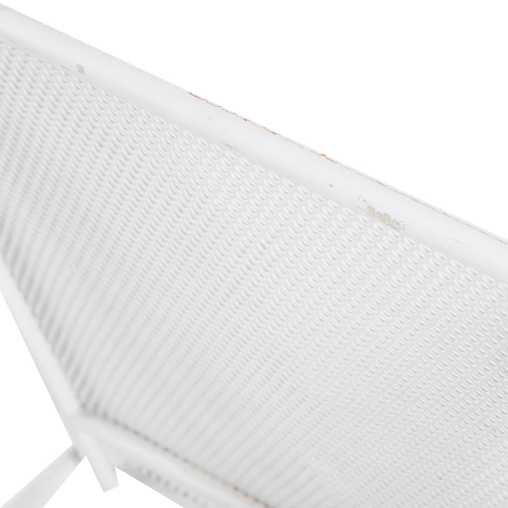 White Metal Outdoor Chair