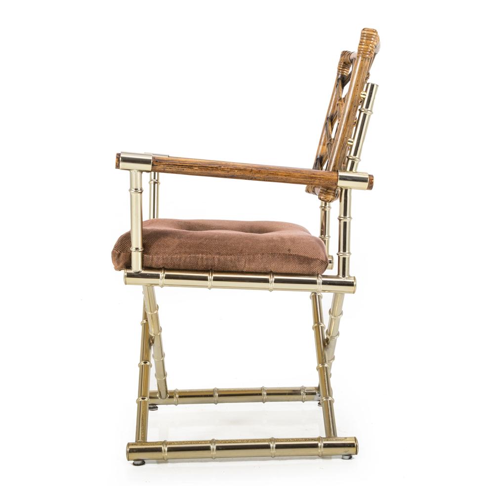 Brass & Bamboo Dining Arm Chair
