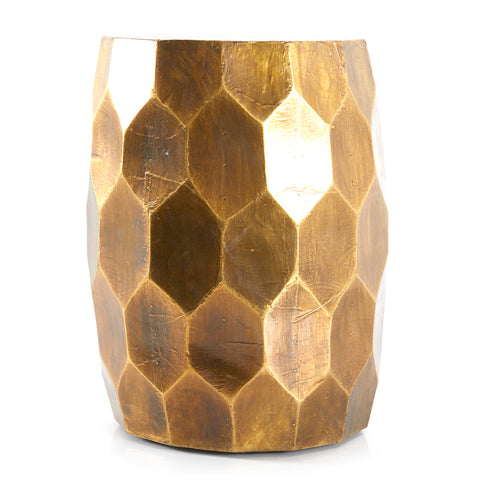Gold Patterned Side Table