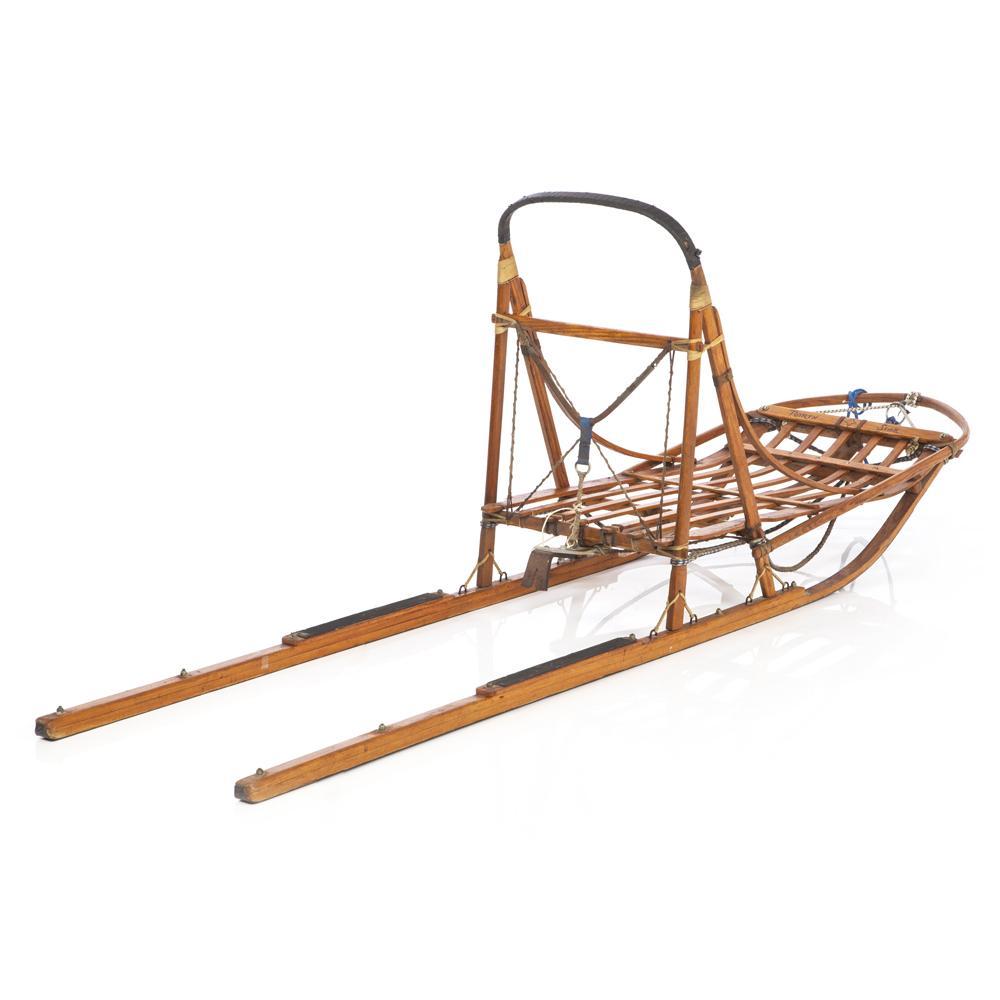 Vintage Wood Dog Sled