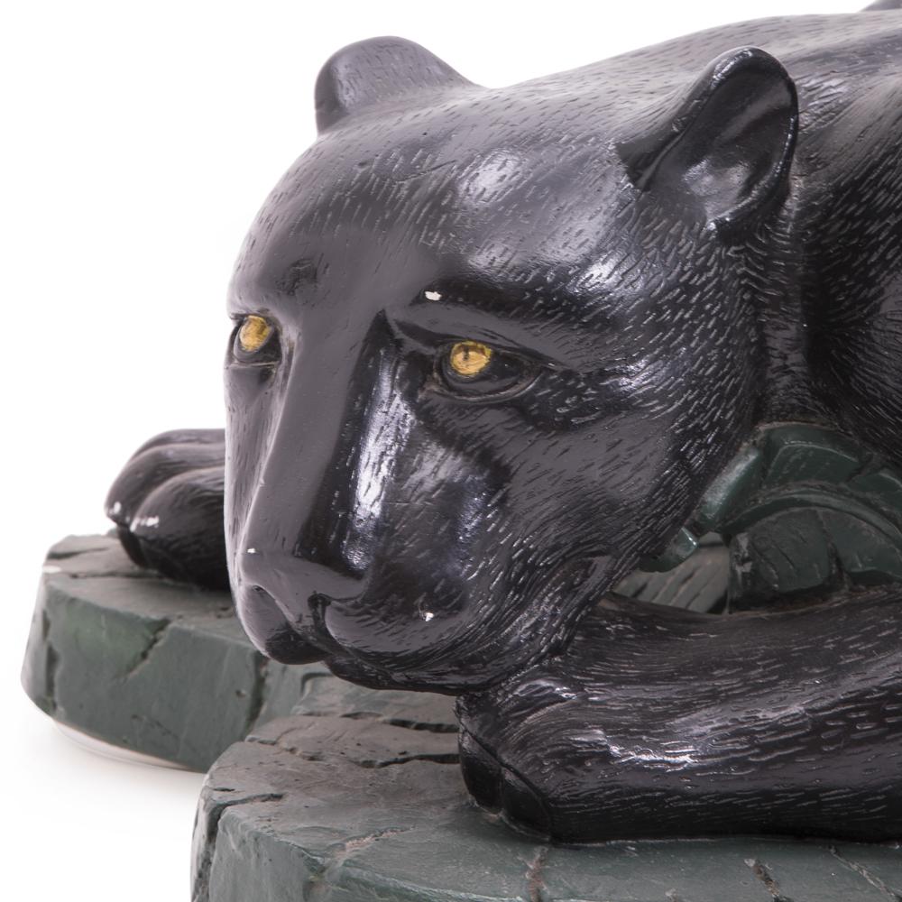 Black Panther Glass Top Coffee Table