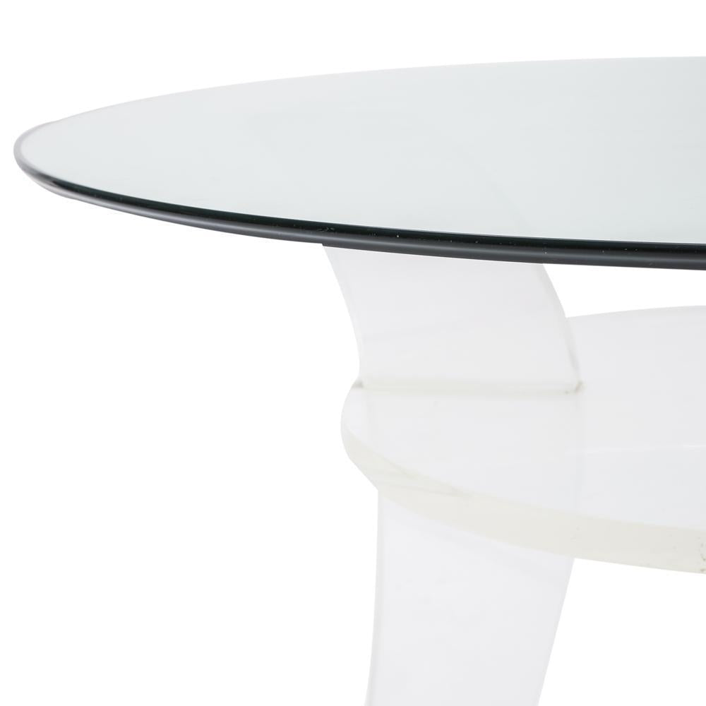 Lucite Four Legged Dining Table