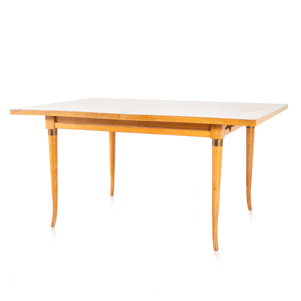 Wood Mid Century Extendable Dining Table