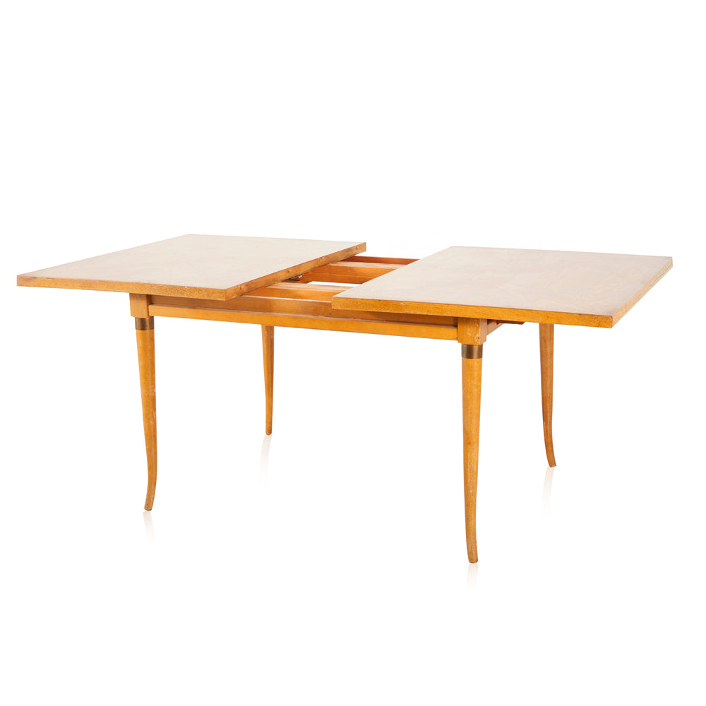 Wood Mid Century Extendable Dining Table