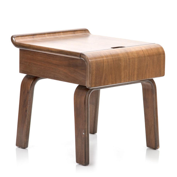 Wood Alpine Walnut Side Table - Gil & Roy Props