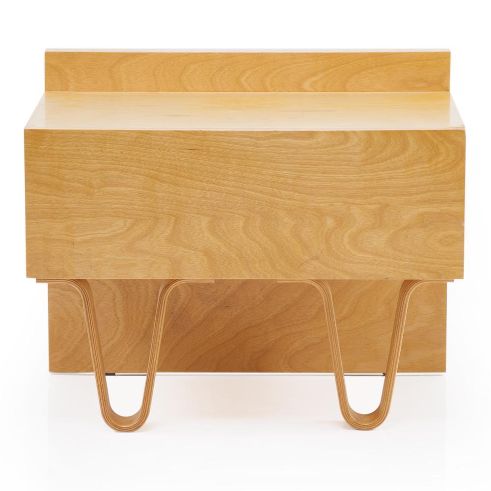 Wood Case Study Alpine Leg Bedside Table - Natural