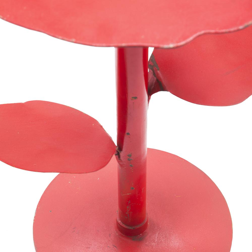 Side Table Plant Stand - Red